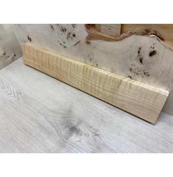 Клён Белый Явор, Волнистый заготовка грифа для безголовой гитары Смешанный АА Волна АА 28,5х96х630 мм-4