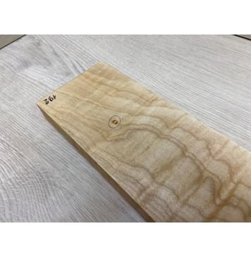 Клён Белый Явор, Волнистый заготовка грифа для безголовой гитары Смешанный АА Волна АА 28,5х96х630 мм-0