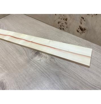 Клён Американский заготовка накладки для бас-гитары Радиал АА 11х82-58х700 мм-1