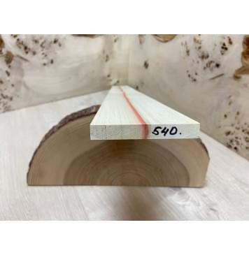 Клён Американский заготовка накладки для бас-гитары Радиал АА 11х82-58х700 мм-3