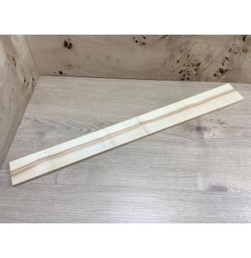 Клён Американский заготовка накладки для бас-гитары Радиал АА 11х74-64х700 мм-1