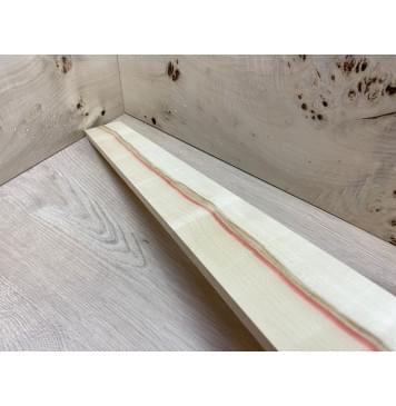 Клён Американский заготовка накладки для бас-гитары Радиал АА 11х74-64х700 мм-3