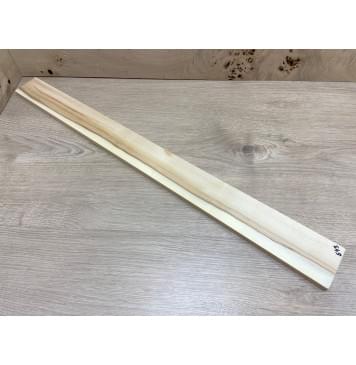 Клён Американский заготовка накладки для бас-гитары Радиал АА 11х62-58х700 мм-0