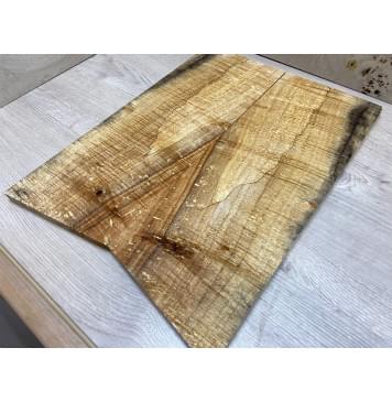 Клён Американский Spalted Волнистый заготовка на топ Смешанный АА Волна ААА 17х174х445-465 мм 2 шт (книжкой) Уценка-гнилостные поражения древесины,под стабилизацию или работу с порозаполнителями  Клён Американский Spalted Волнистый заготовка на топ Смешанный АА Волна ААА 17х174х445-465 мм 2 шт (книжкой) Уценка-гнилостные поражения древесины,под стабилизацию или работу с порозаполнителями -4