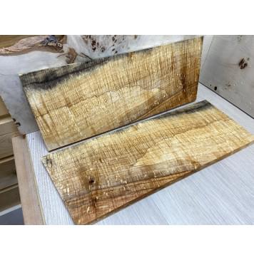 Клён Американский Spalted Волнистый заготовка на топ Смешанный АА Волна ААА 17х174х445-465 мм 2 шт (книжкой) Уценка-гнилостные поражения древесины,под стабилизацию или работу с порозаполнителями  Клён Американский Spalted Волнистый заготовка на топ Смешанный АА Волна ААА 17х174х445-465 мм 2 шт (книжкой) Уценка-гнилостные поражения древесины,под стабилизацию или работу с порозаполнителями -1
