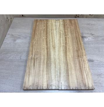 Клён Американский Spalted Волнистый заготовка на топ Радиал АА Волна ААА 19х163х465 мм 2 шт книжкой Уценка-гнилостные поражения древесины,под стабилизацию или работу с порозаполнителями-3