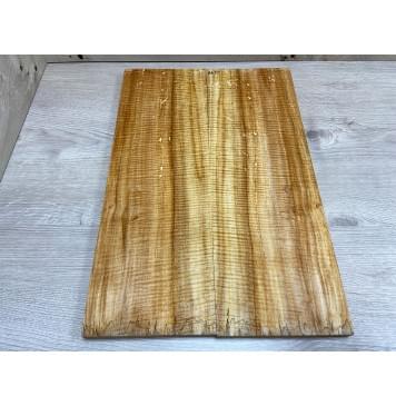Клён Американский Spalted Волнистый заготовка на топ Радиал АА Волна ААА 19х163х465 мм 2 шт книжкой Уценка-гнилостные поражения древесины,под стабилизацию или работу с порозаполнителями-4