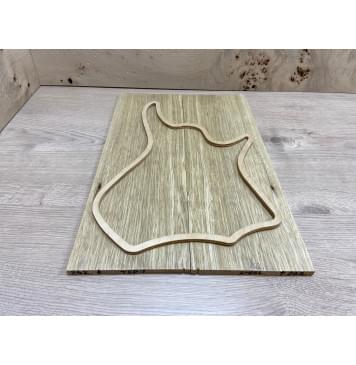 Корина Белая заготовка на топ Тревел гитары Смешанный АА 9х143х430 мм 2 шт (книжкой)-3