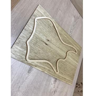 Корина Белая заготовка на топ Тревел гитары Смешанный АА 9х143х430 мм 2 шт (книжкой)-1