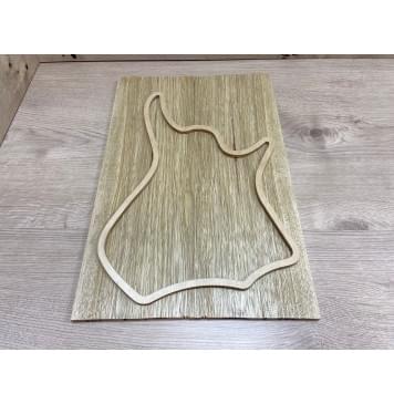 Корина Белая заготовка на топ Тревел гитары Смешанный АА 9х143х430 мм 2 шт (книжкой)-1