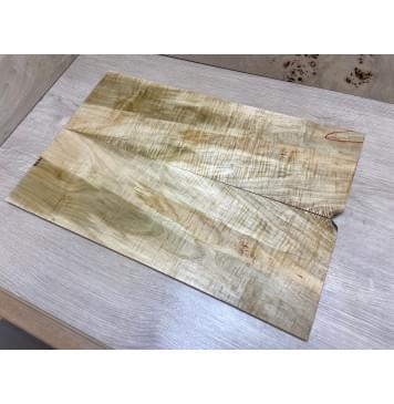 Клён Американский Волнистый заготовка на топ Смешанный АА Волна АА 5х178х535 мм 2 шт книжкой -7