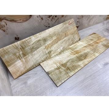 Клён Американский Волнистый заготовка на топ Смешанный АА Волна АА 5х178х535 мм 2 шт книжкой -3