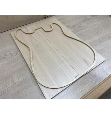 Клён Белый заготовка на топ Тангент ААА 8,5х170х460 мм - 2 шт. (книжкой)-1