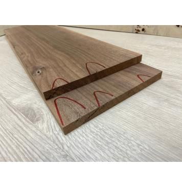 Орех Американский Заболонь заготовка на топ Радиал АА 12х170х550 мм 2 шт книжкой -4