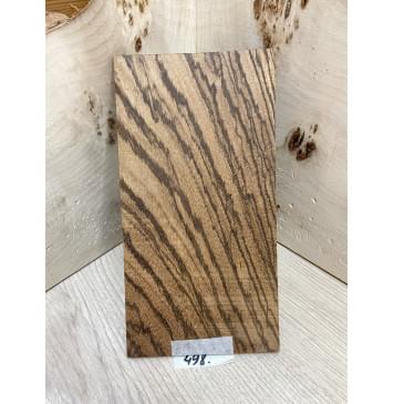 Зебрано заготовка накладки на головку грифа Смешанный ААА 6х118х220 мм-0