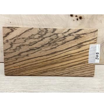 Зебрано заготовка накладки на головку грифа Смешанный АА 6х118х220 мм-1