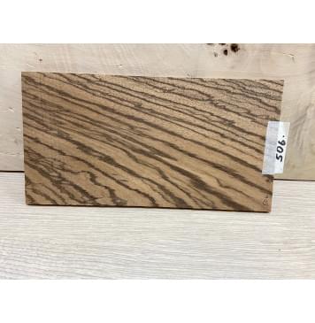 Зебрано заготовка накладки на головку грифа Смешанный АА 5х118х220 мм-1