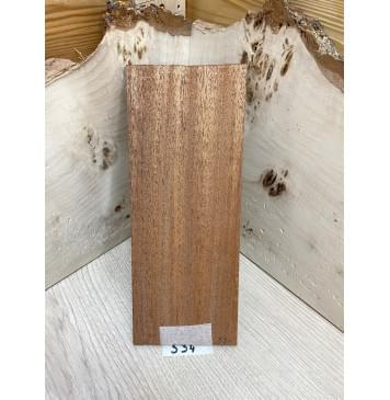 Махагон Кая заготовка накладки на головку грифа Радиал ААА 6х95х235 мм-0