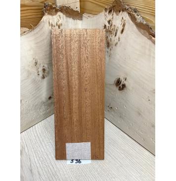 Махагон Кая заготовка накладки на головку грифа Радиал ААА 5х95х235 мм-1