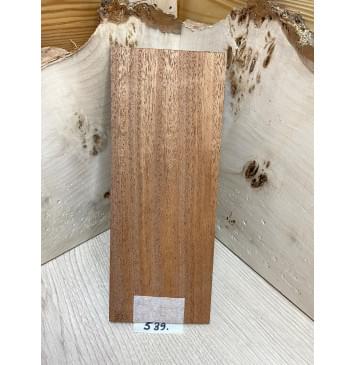 Махагон Кая заготовка накладки на головку грифа Радиал ААА 5х95х235 мм-0