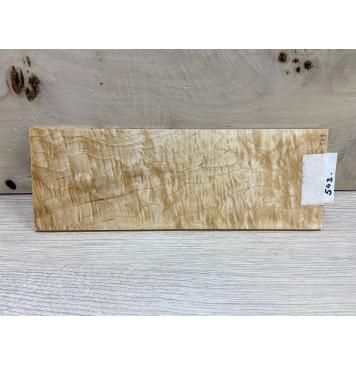 Клён Белый Явор, Волнистый заготовка накладки на головку грифа Смешанный ААА Волна ААА 3,5х92х255 мм-1