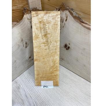 Клён Белый Явор, Волнистый заготовка накладки на головку грифа Смешанный ААА Волна ААА 3,5х92х255 мм-0