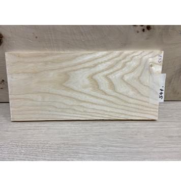 Ясень Белый заготовка накладки на головку грифа Тангент ААА 6,5х107х230 мм-1