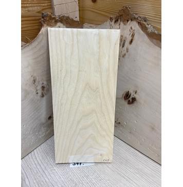 Ясень Белый заготовка накладки на головку грифа Тангент ААА 6,5х107х230 мм-0