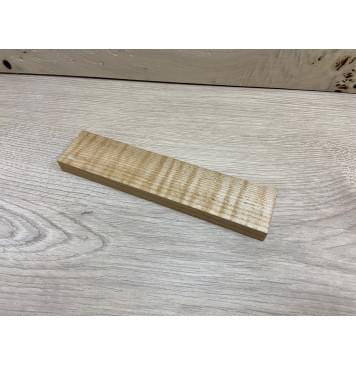 Клён Белый Явор, Волнистый заготовка для бриджа акустической гитары Радиал АА Волна АА 15х44х190 мм-0