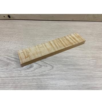 Клён Белый Явор, Волнистый заготовка для бриджа акустической гитары Радиал АА Волна АА 15х44х190 мм-1