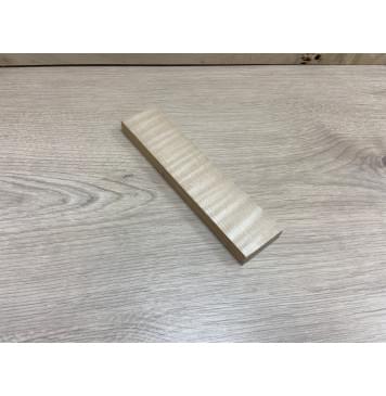 Клён Белый Явор, Волнистый заготовка для бриджа акустической гитары Радиал АА Волна АА 15х44х190 мм-1