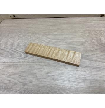 Клён Белый Явор, Волнистый заготовка для бриджа акустической гитары Радиал АА Волна АА 15х44х190 мм-0