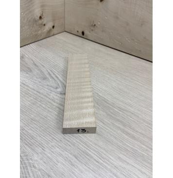 Клён Белый Явор, Волнистый заготовка для бриджа акустической гитары Радиал АА Волна АА 15х44х190 мм-2