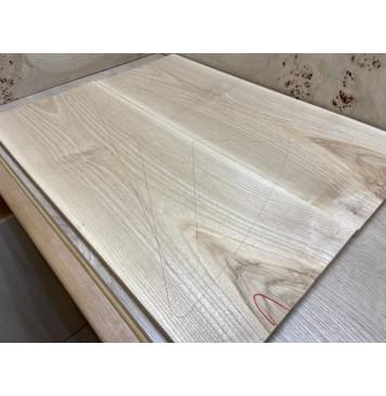 Ясень Оливковый заготовка на топ Тангент ААА  10х275х700 мм - 2 шт. (книжкой)-0