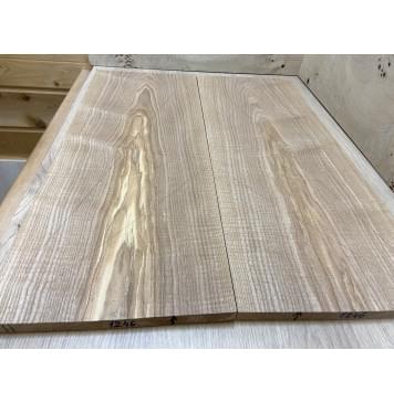 Ясень Оливковый заготовка на топ Тангент ААА  15х246х640 мм - 2 шт. (книжкой)-0