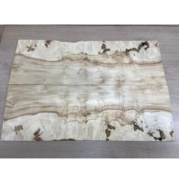 Клён Американский Каповый заготовка на топ Смешанный ААА 9х196х575 мм 2 шт (книжкой)-0