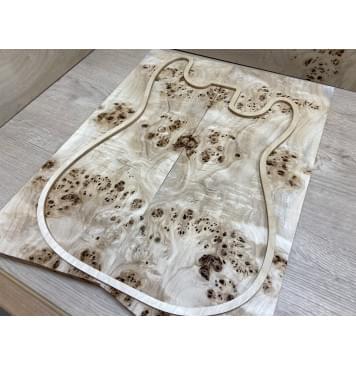 Тополь Кап заготовка на топ Смешанный ААА 23х195х485 мм - 2 шт. (книжкой)-1