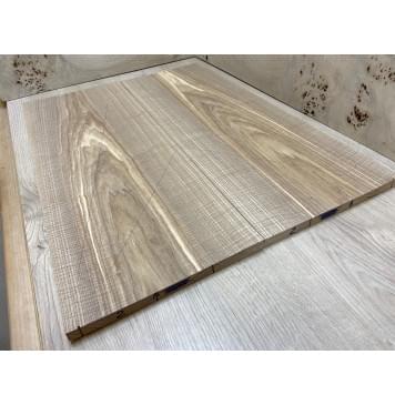 Ясень Оливковый Волнистый заготовка на топ Тангент ААА Волна АА 12х245х640 мм - 2 шт. (книжкой)-0