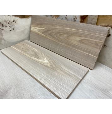 Ясень Оливковый Волнистый заготовка на топ Тангент ААА Волна АА 12х245х640 мм - 2 шт. (книжкой)-1