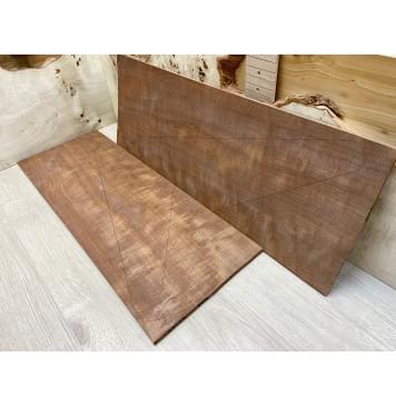 Макоре Пламя заготовка на топ Смешанный ААА 5х225х615 мм - 2 шт. (книжкой)-1