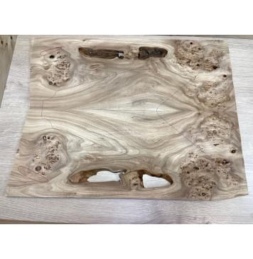 Карагач Кап заготовка на топ Смешанный ААА 10х240х580 мм - 2 шт. (книжкой) Карагач Кап заготовка на топ Смешанный ААА 10х240х580 мм - 2 шт. (книжкой)-1