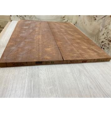 Макоре Пламя заготовка на топ Смешанный ААА 18х237х560 мм - 2 шт. (книжкой)-2