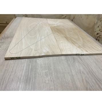 Клён Белый заготовка на топ Тангент ААА 9х230х580 мм - 2 шт. (книжкой)-0