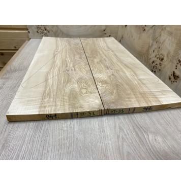 Ясень Оливковый Волнистый заготовка на топ Смешанный А Волна А 16х225х680 мм - 2 шт. (книжкой)-2