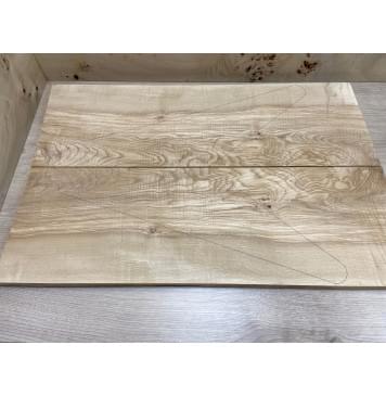 Ясень Оливковый Волнистый заготовка на топ Смешанный А Волна А 16х225х680 мм - 2 шт. (книжкой)-0