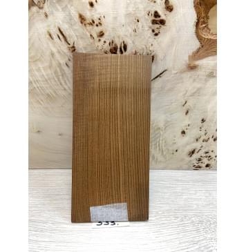 Ясень Печёный 180 гр заготовка накладки на головку грифа Радиал ААА 6х98х200 мм-1