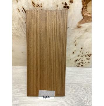 Ясень Печёный 180 гр заготовка накладки на головку грифа Радиал ААА 5х113х240 мм-1