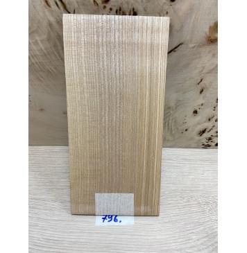 Ясень Оливковый заготовка накладки на головку грифа Радиал ААА 5х110х220 мм-1