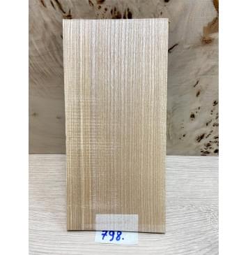 Ясень Оливковый заготовка накладки на головку грифа Радиал ААА 4х110х220 мм-1