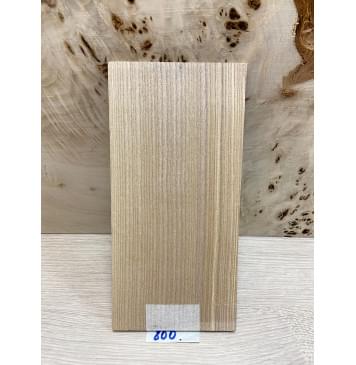 Ясень Оливковый заготовка накладки на головку грифа Радиал ААА 5,5х110х220 мм-1